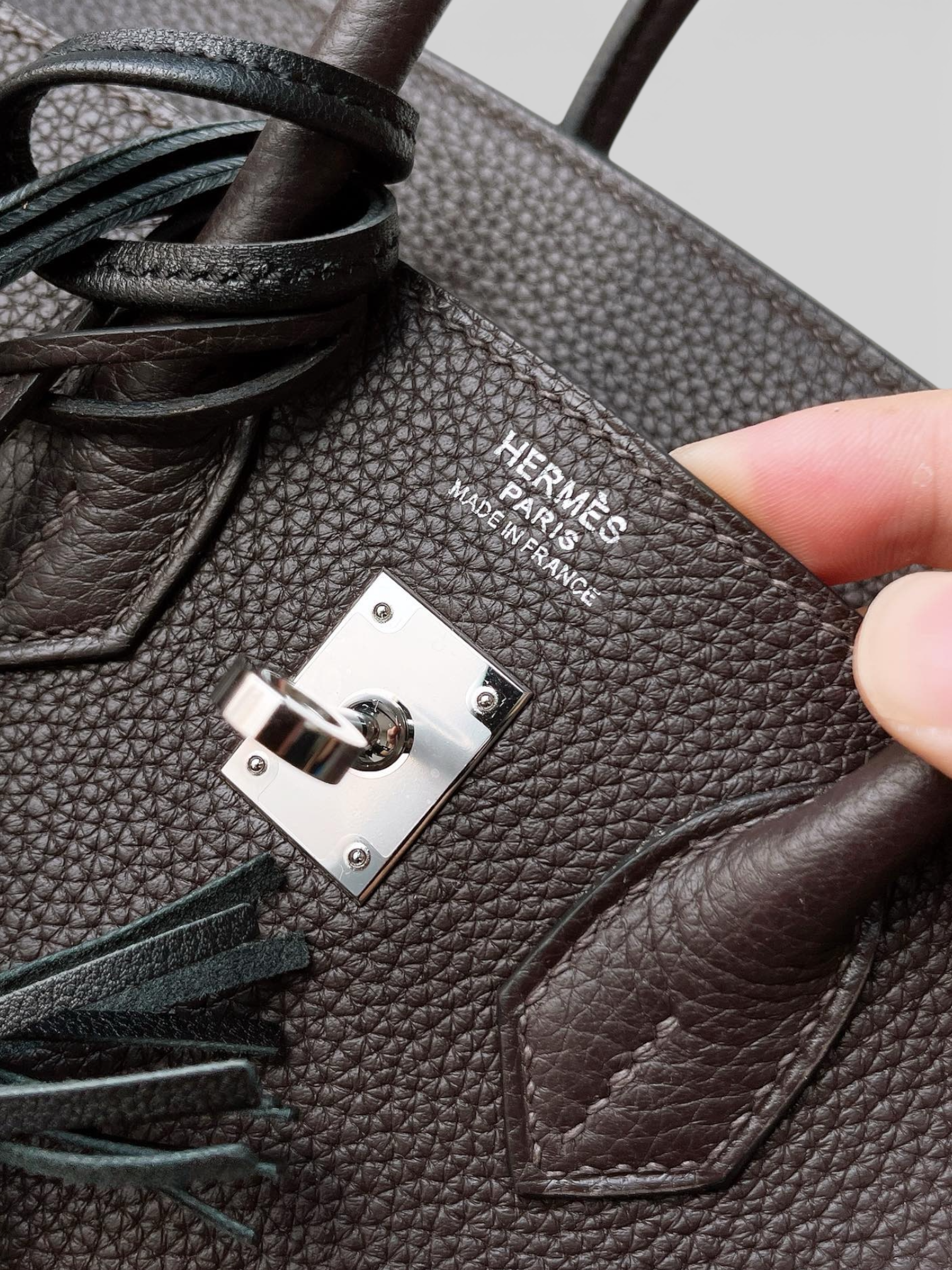Birkin 25 Togo Leather - Silver hardware | Full Set