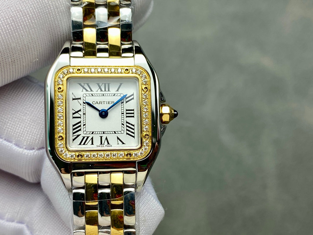 Panthère Gold-Tone Roman Dial Watch – 22mm