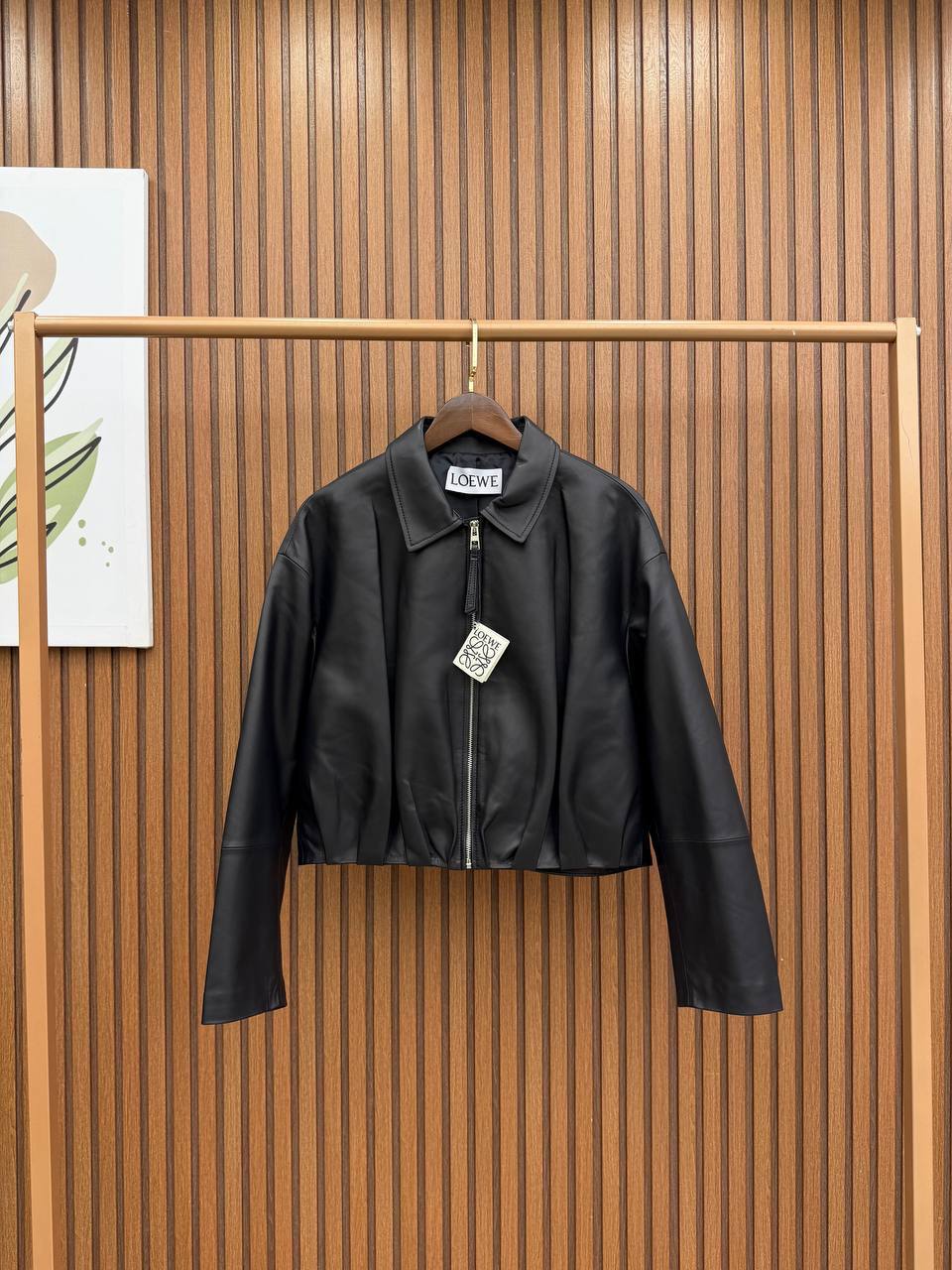 Cropped Leather Jacket
