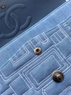 Denim Classic Flap Chain Shoulder Bag