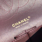 3.55 Large Caviar Leather Classic Double Flap Bag - Gold hardware