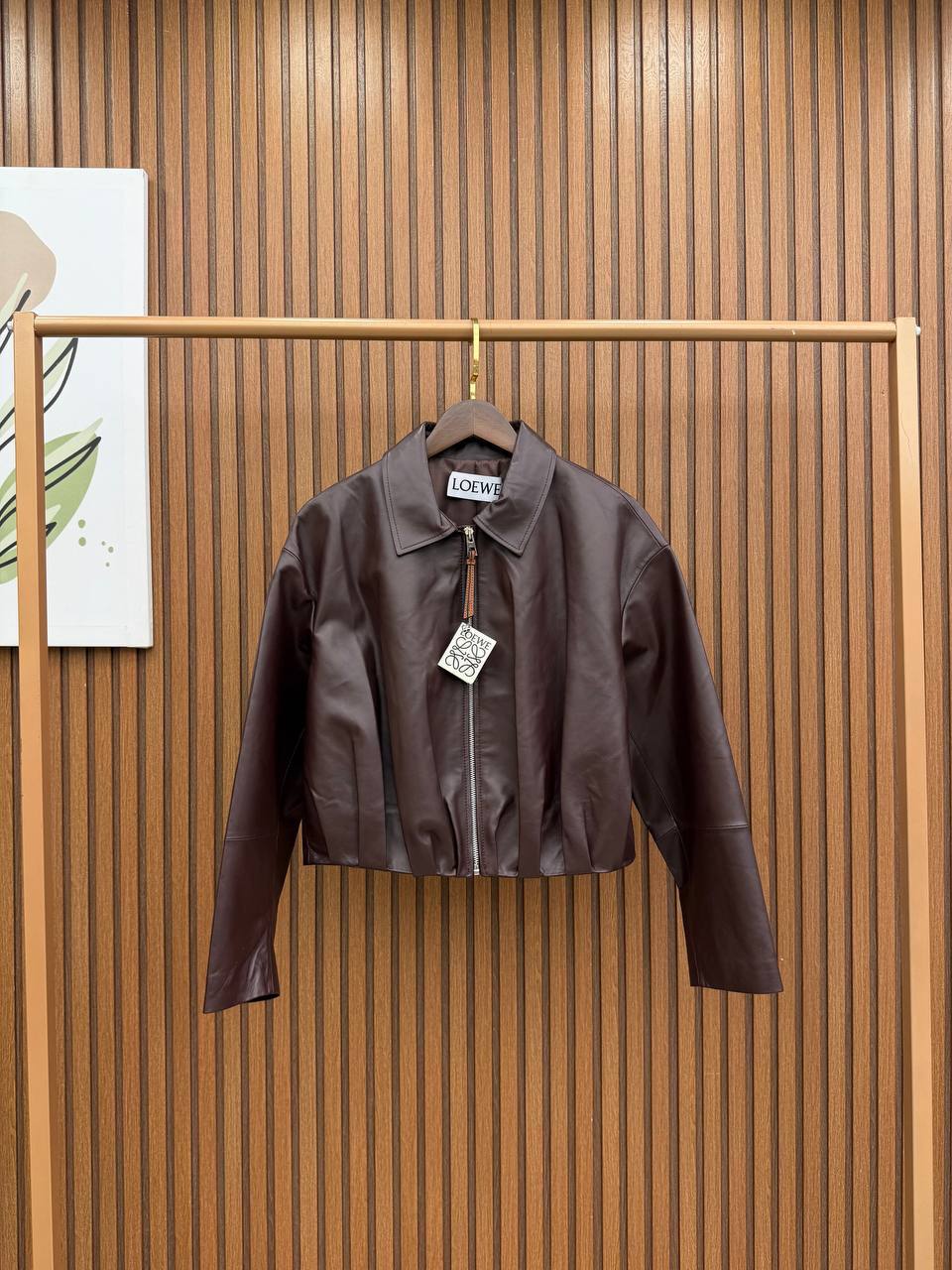 Cropped Leather Jacket