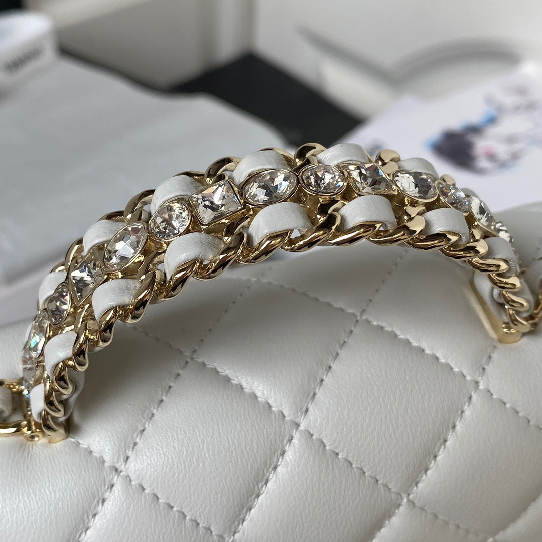 Diamond Handle Flap Bag