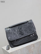 Niki Medium Patent Leather Shoulder Bag