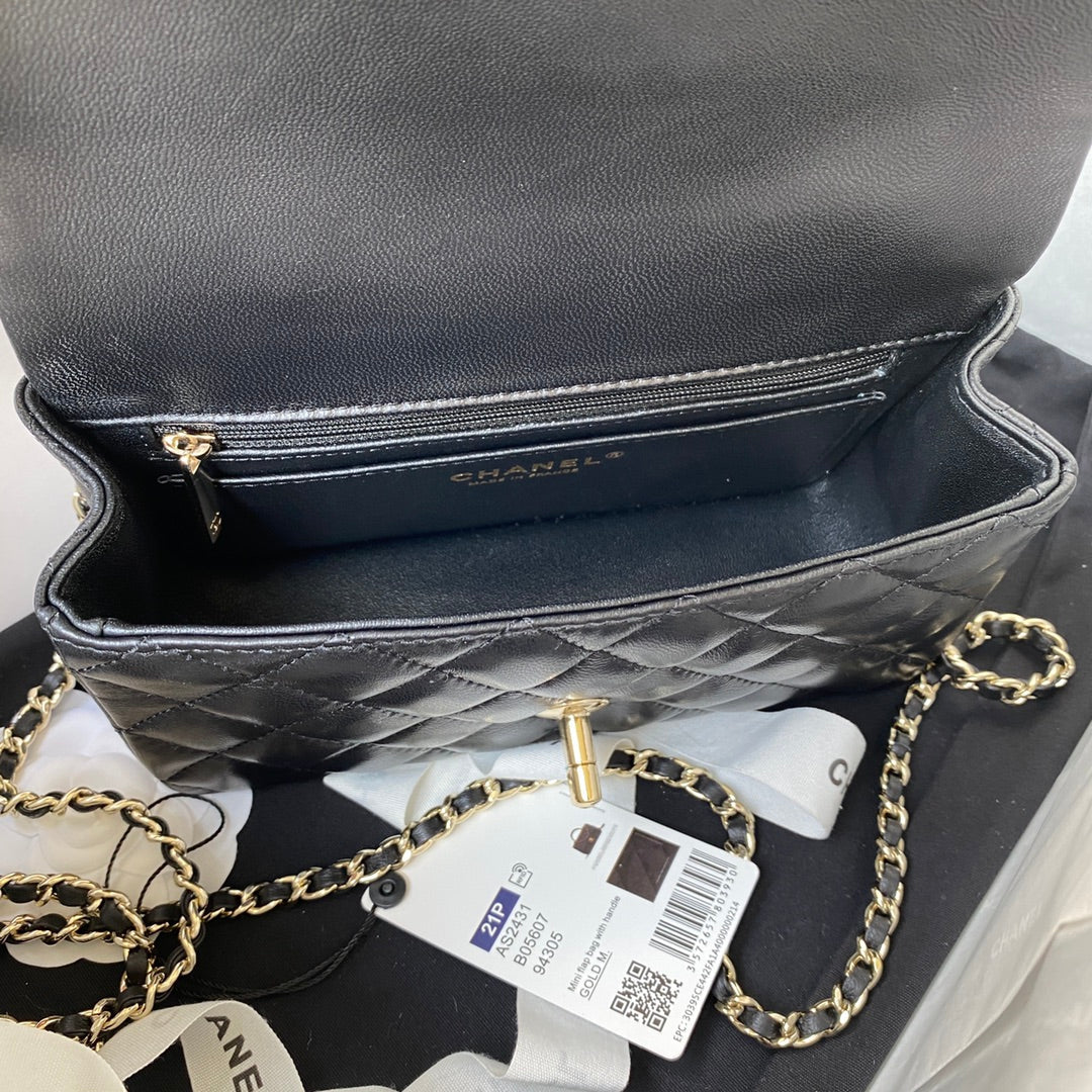 Mini Flap Bag with Handle