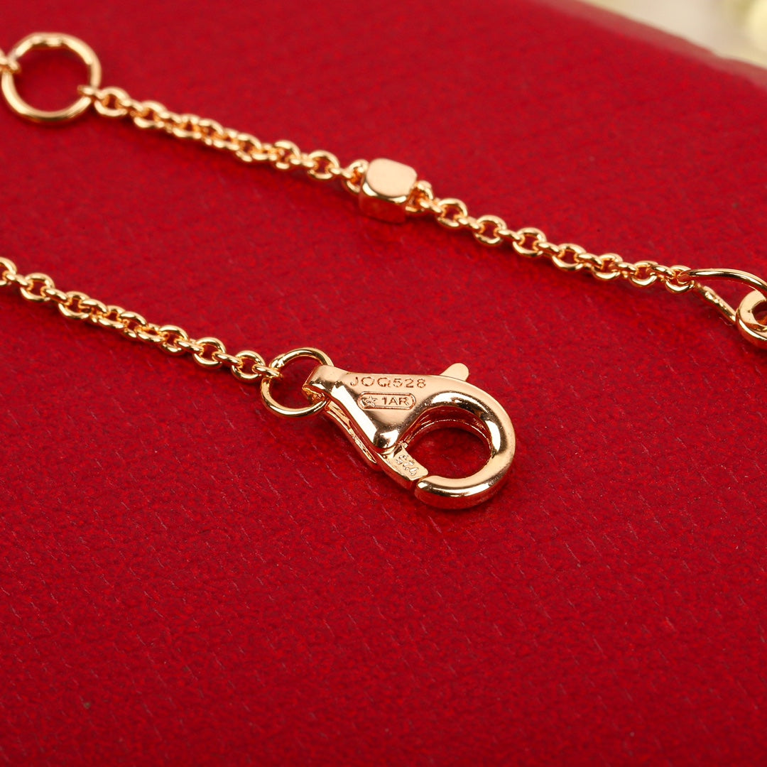 Clash Style Gold-Tone Rivet Necklace