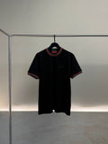 Cotton Jersey T-shirt With Embroidery Black