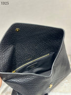 Grainy Leather Clutch Bag