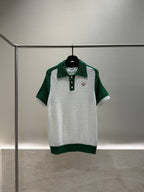 Raglan Boucle Polo Shirt