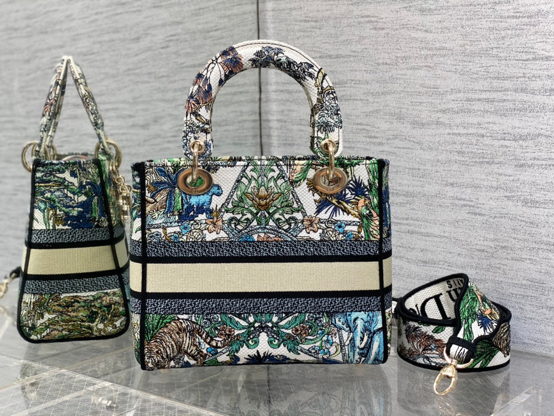 Embroidered Canvas Tote Bag