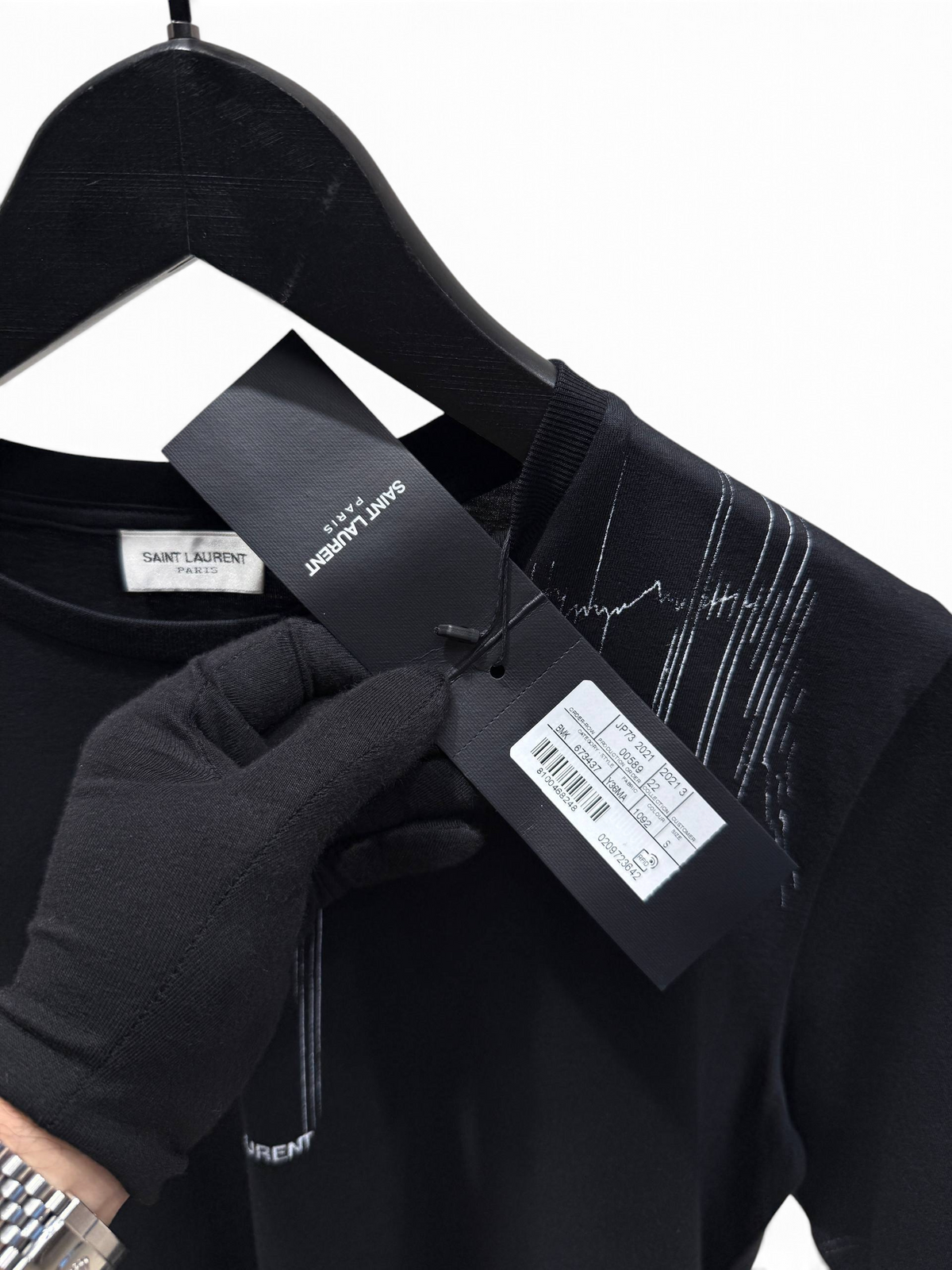 Graphic Logo Print T-Shirt in Black