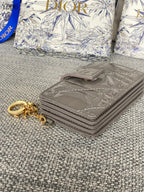 Quilted Leather Compact Wallet
