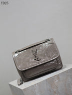 Niki Medium Patent Leather Shoulder Bag