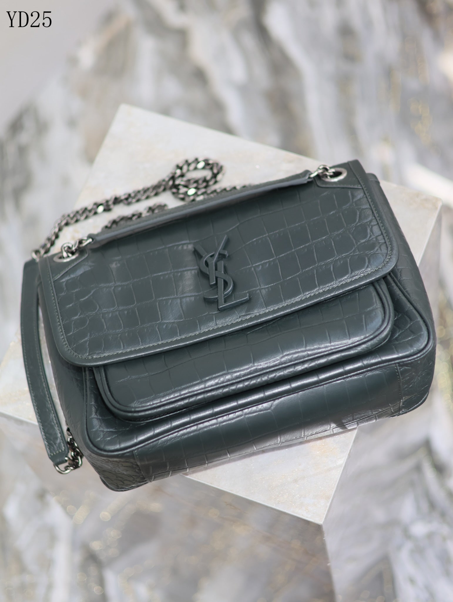 Niki Crocodile Leather Bag