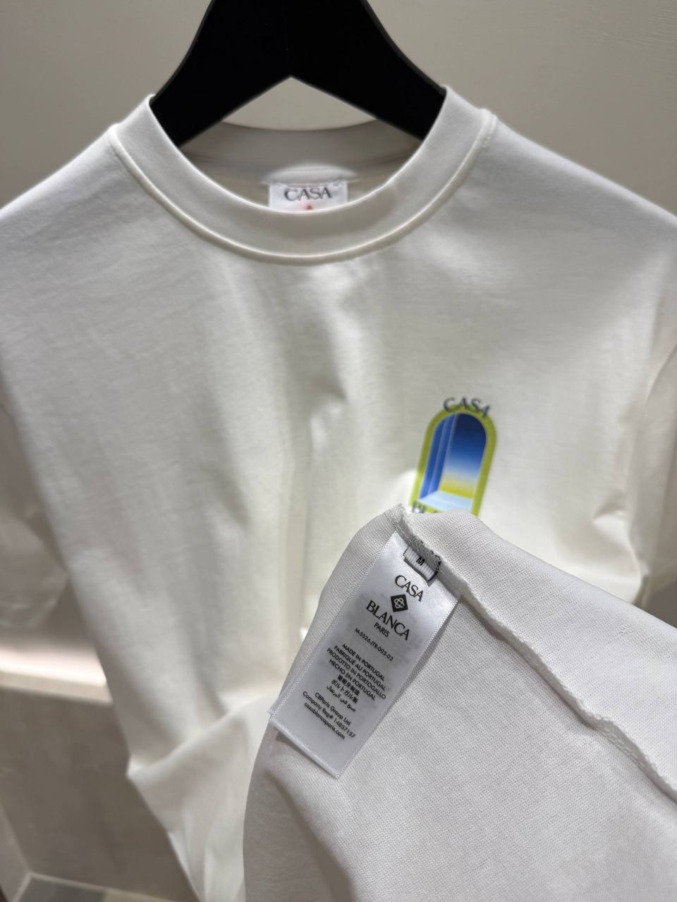 White & Lime Arches Short Sleeve T-shirt