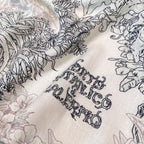 “Francois Houtin” Botanical Garden Cashmere & Silk Shawl 136 x 137 cm
