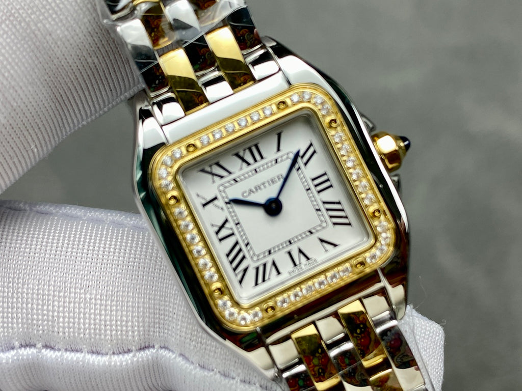 Panthère Gold-Tone Roman Dial Watch – 22mm