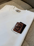 Leather Detail T-shirt