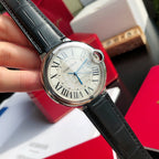 Ballon Bleu Watch – 42 mm Automatic, Black Leather