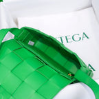 Cassette-Style Woven Shoulder Bag