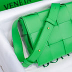 Cassette-Style Woven Shoulder Bag