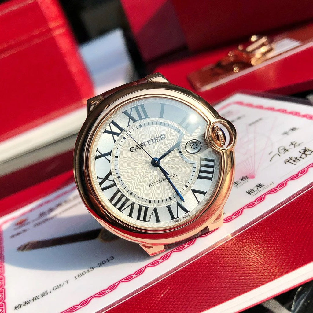 Ballon Bleu Watch – Automatic, Brown Leather