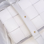 Cassette-Style Woven Shoulder Bag