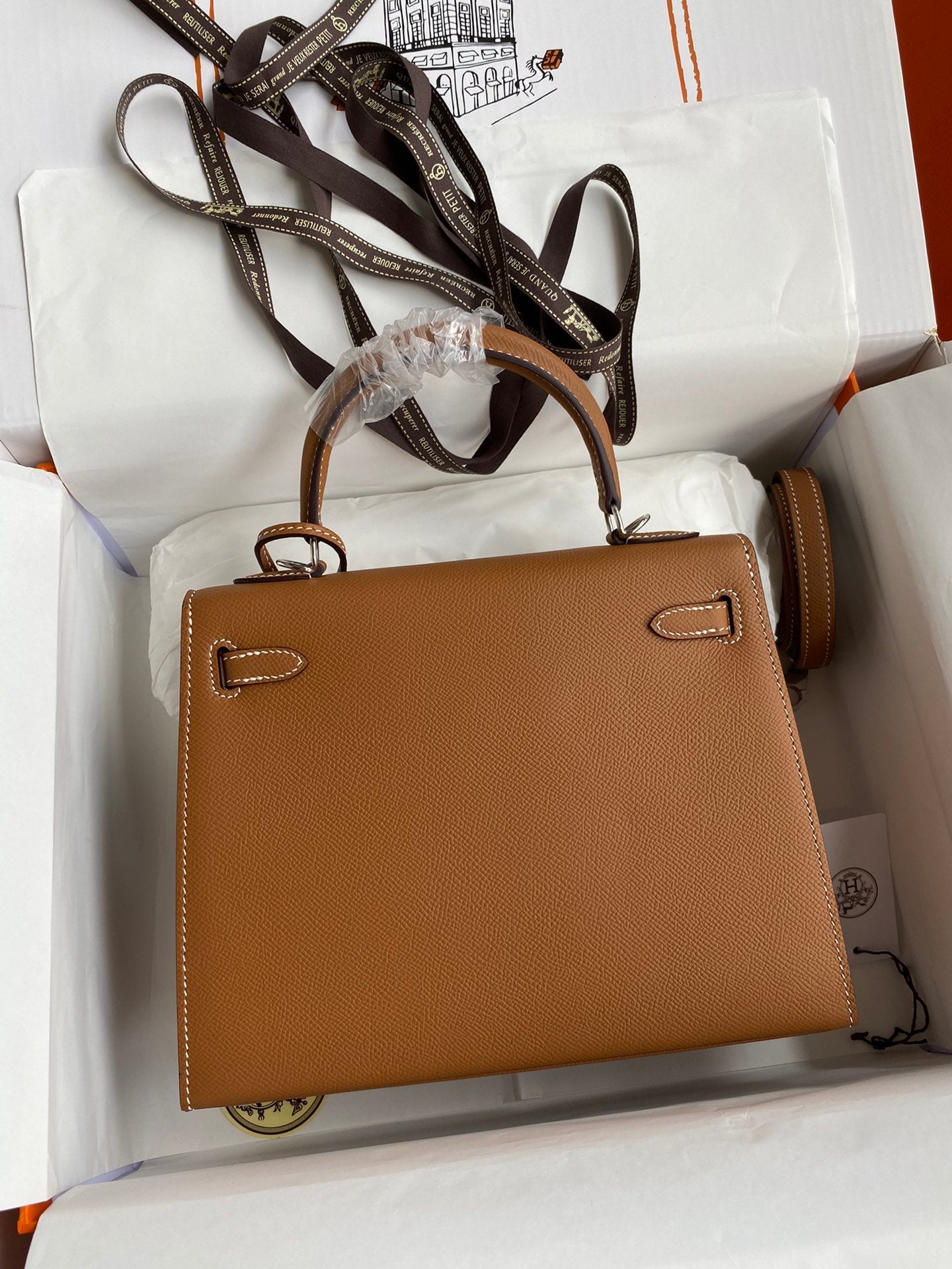 Kelly 25 Epsom Leather Bag