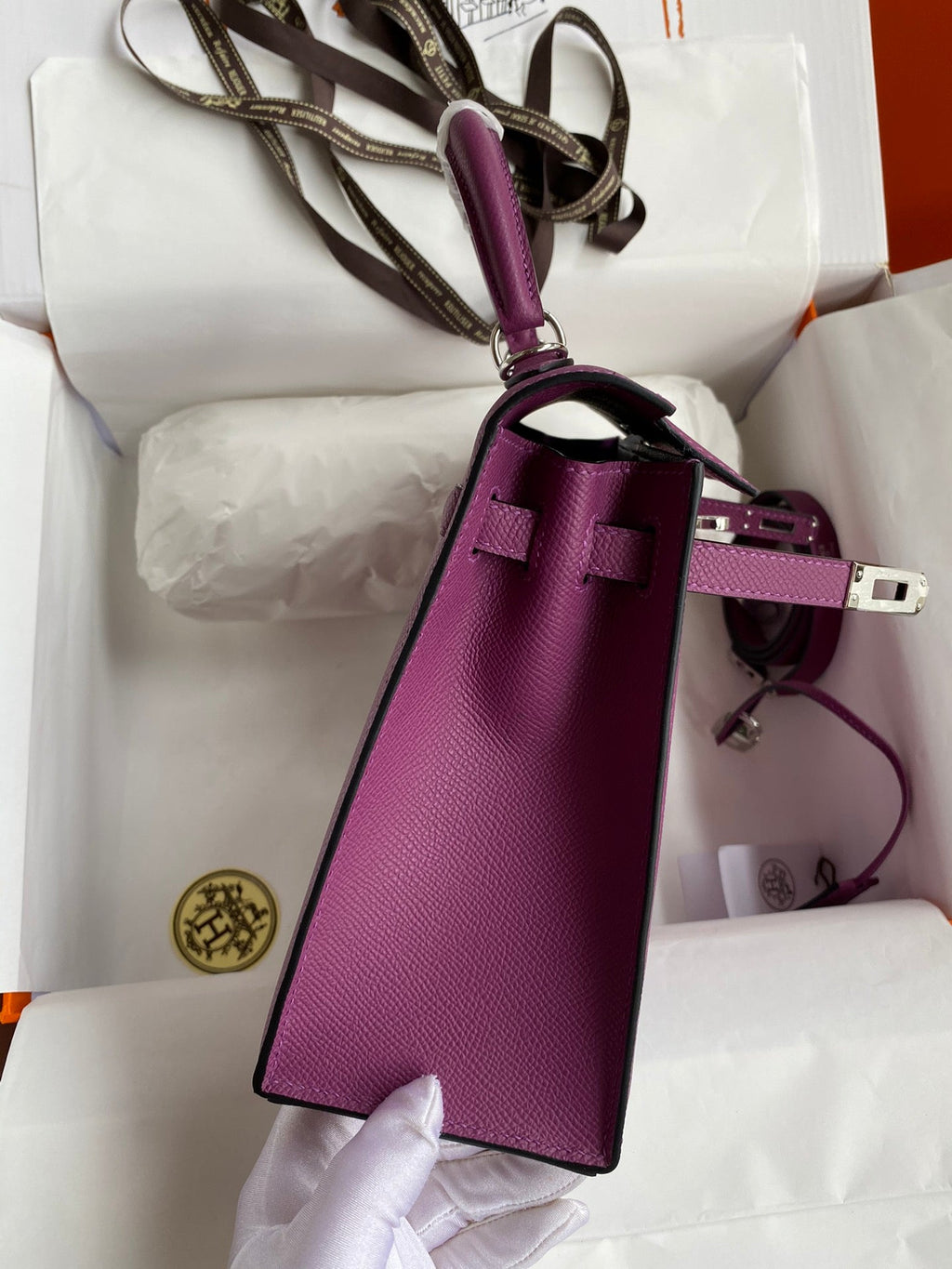 Kelly 25 Epsom Leather Bag