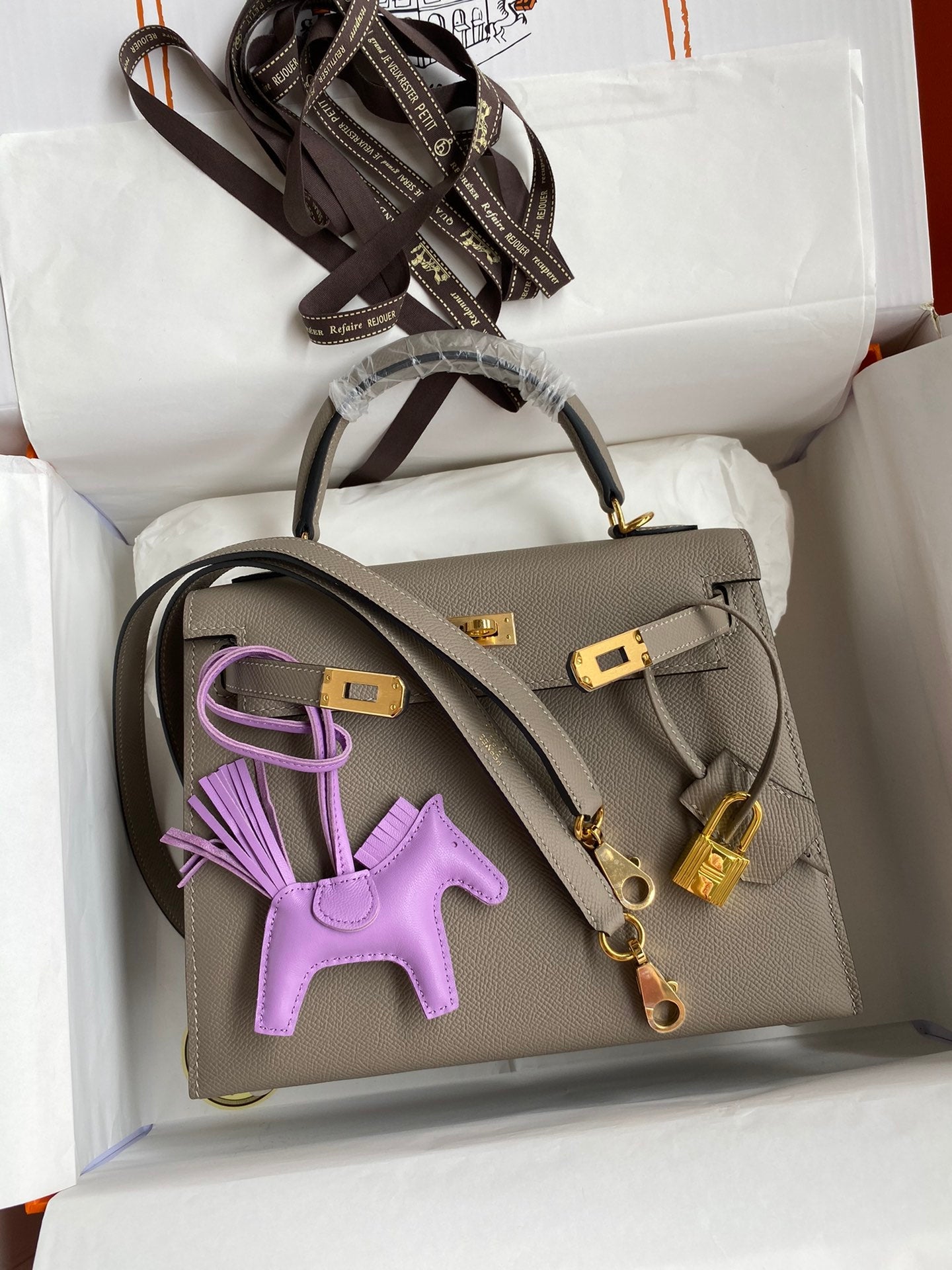 Kelly 25 Epsom Leather Bag