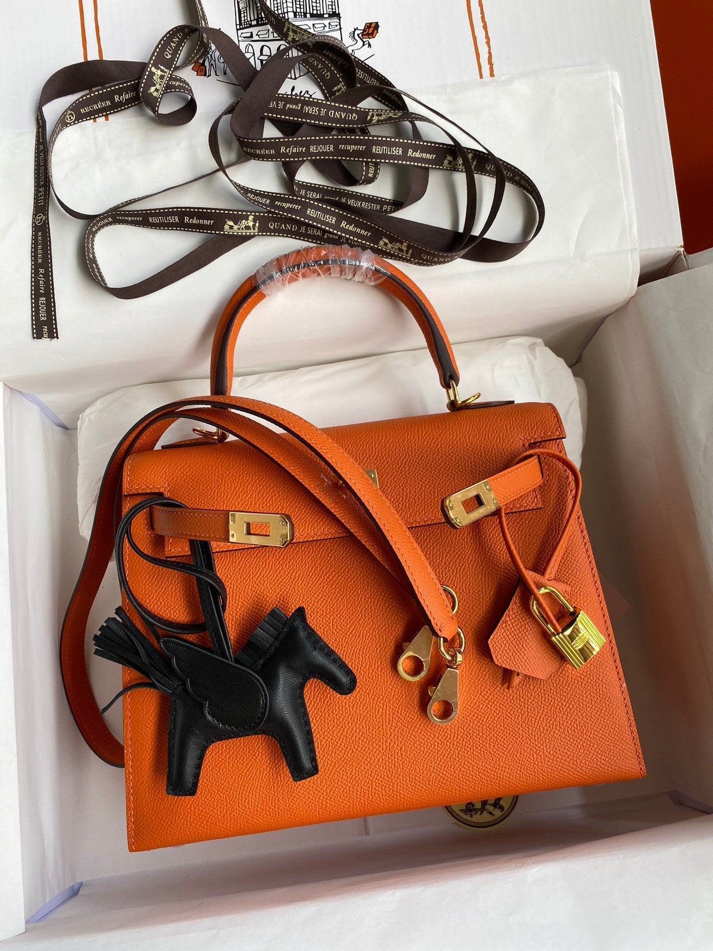 Kelly 25 Epsom Leather Bag
