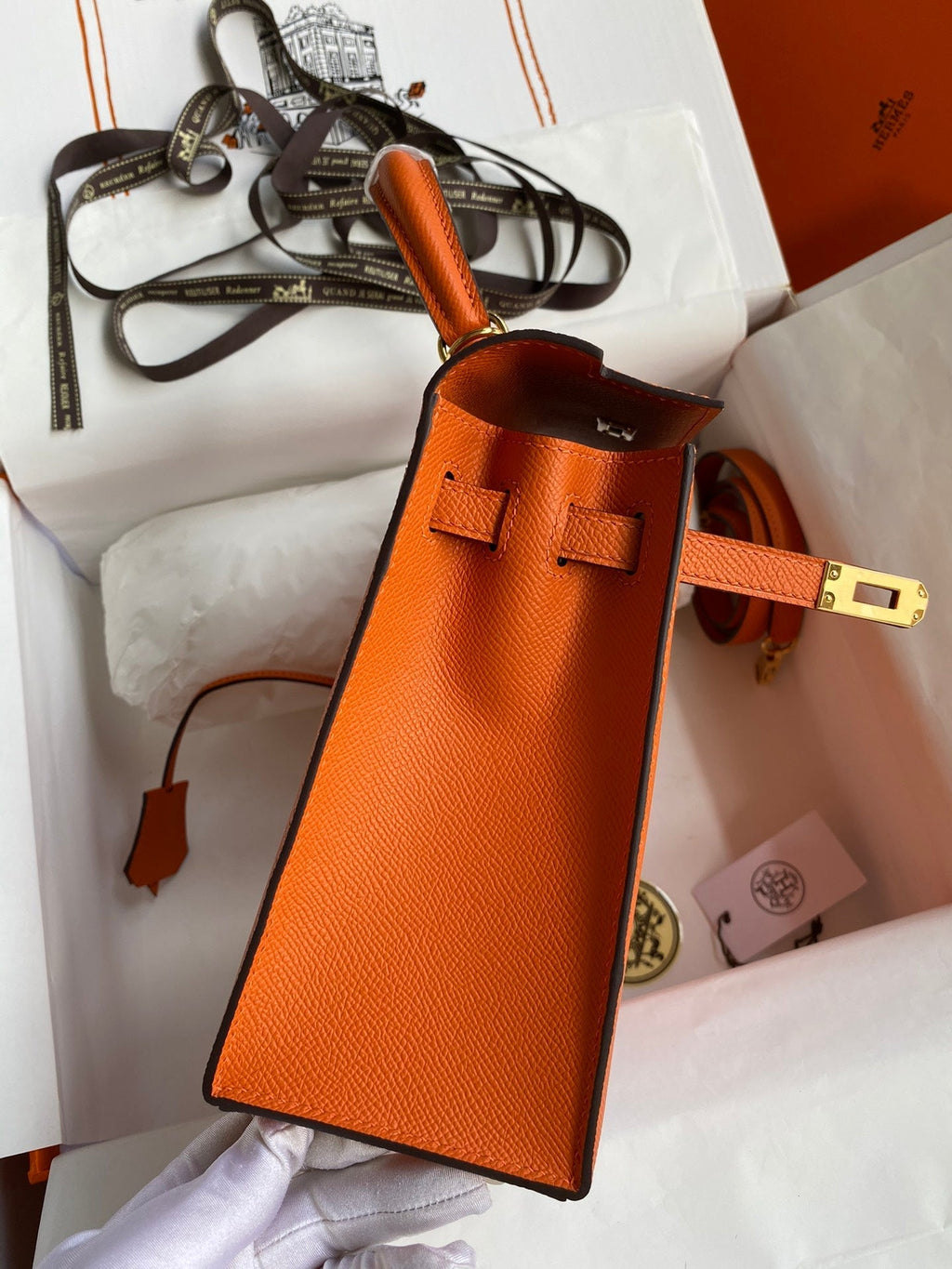 Kelly 25 Epsom Leather Bag