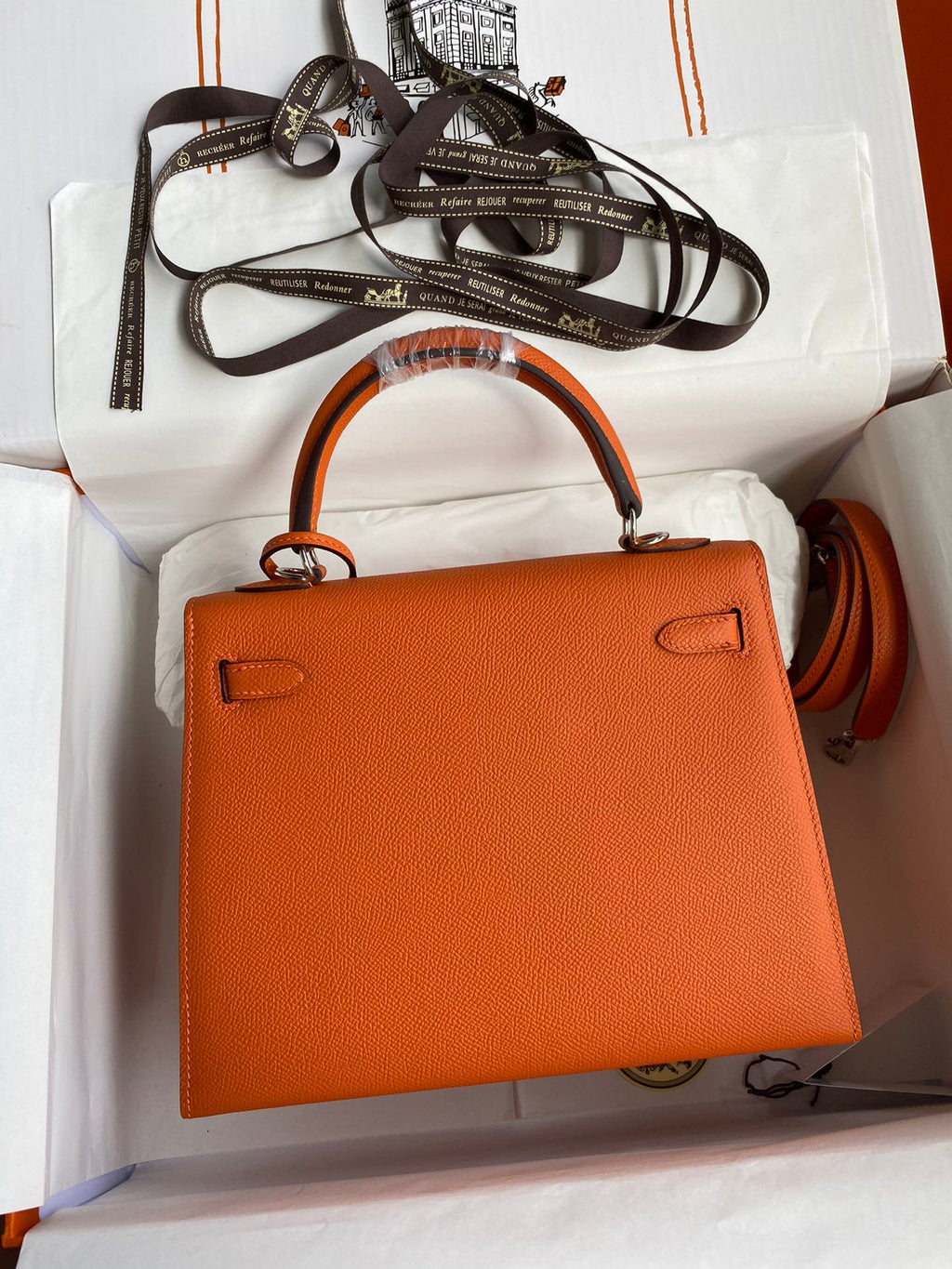 Kelly 25 Epsom Leather Bag