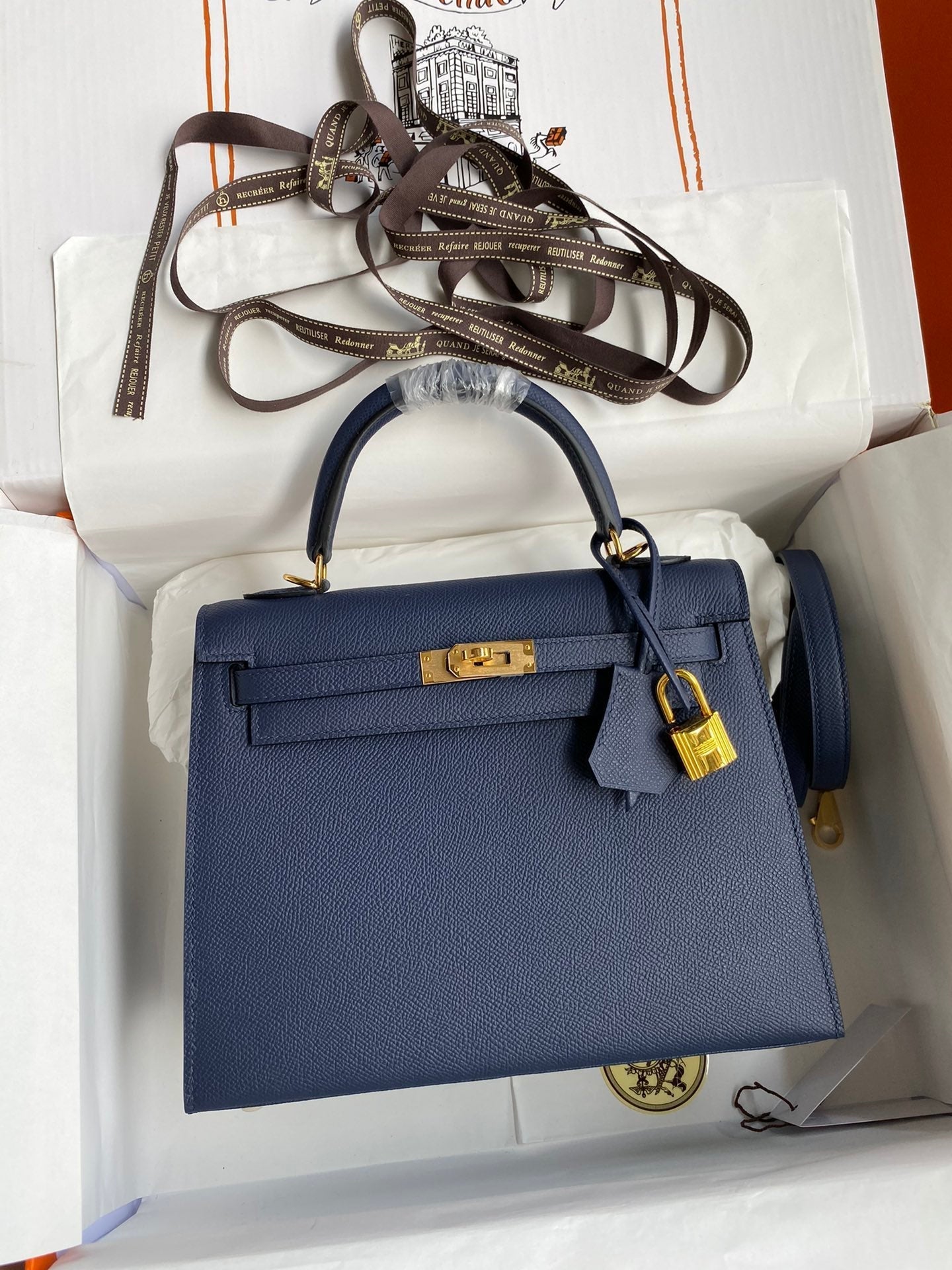 Kelly 25 Epsom Leather Bag