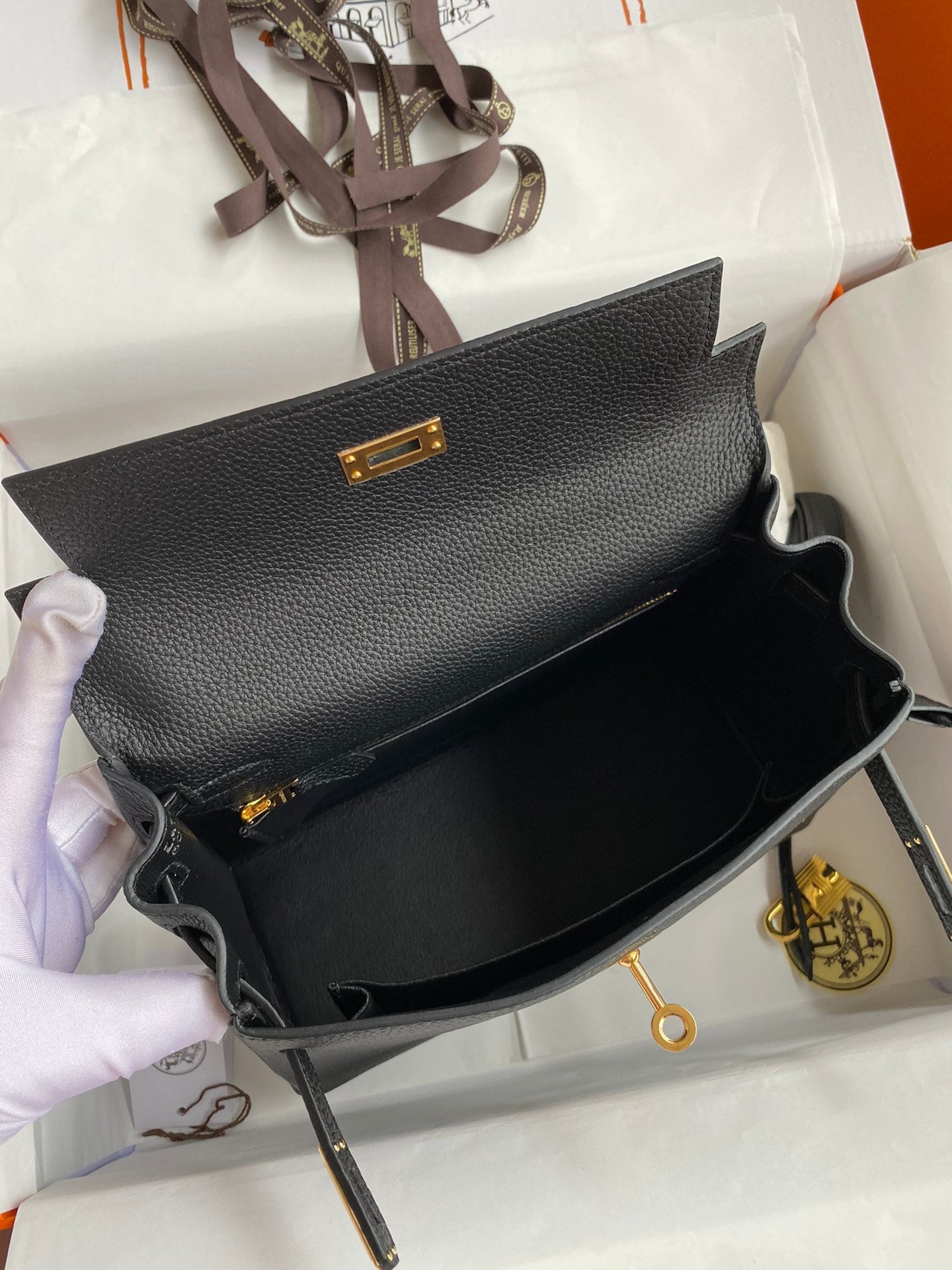 Kelly 25 Togo Leather Bag