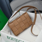 Cassette-Style Woven Shoulder Bag