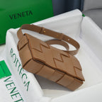 Cassette-Style Woven Shoulder Bag
