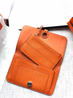 Dogon Long Wallet Togo Leather