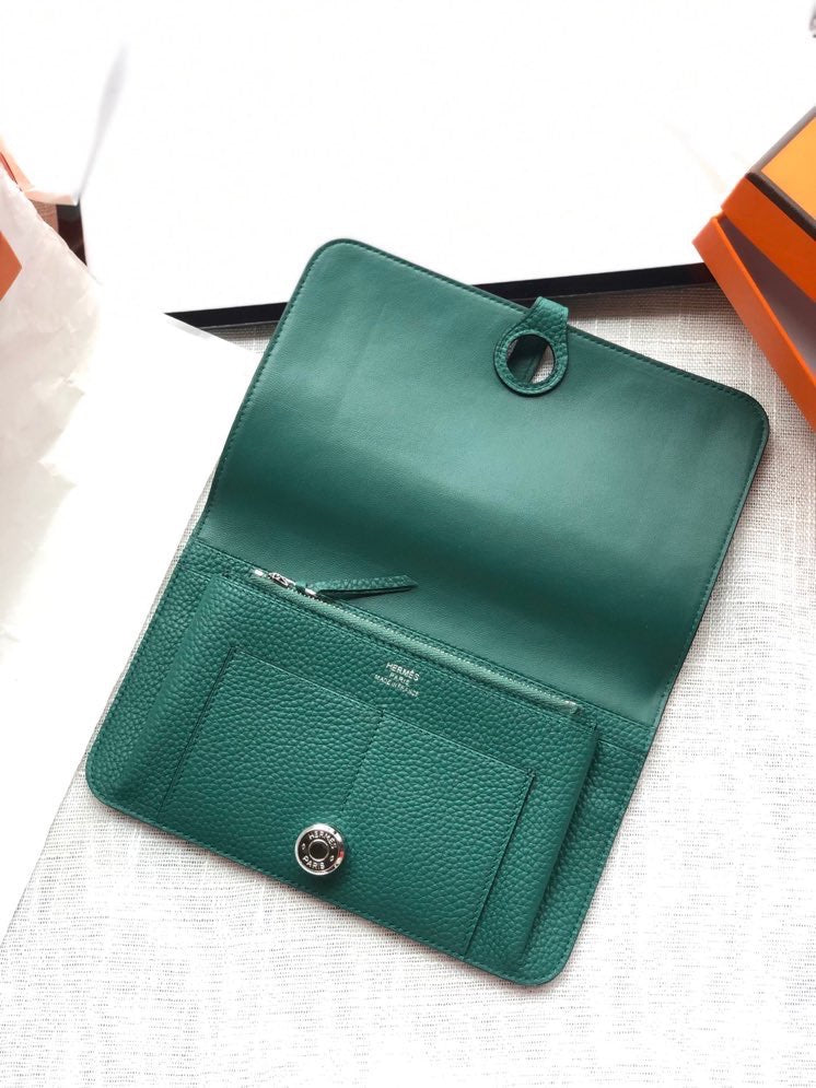 Dogon Long Wallet Togo Leather