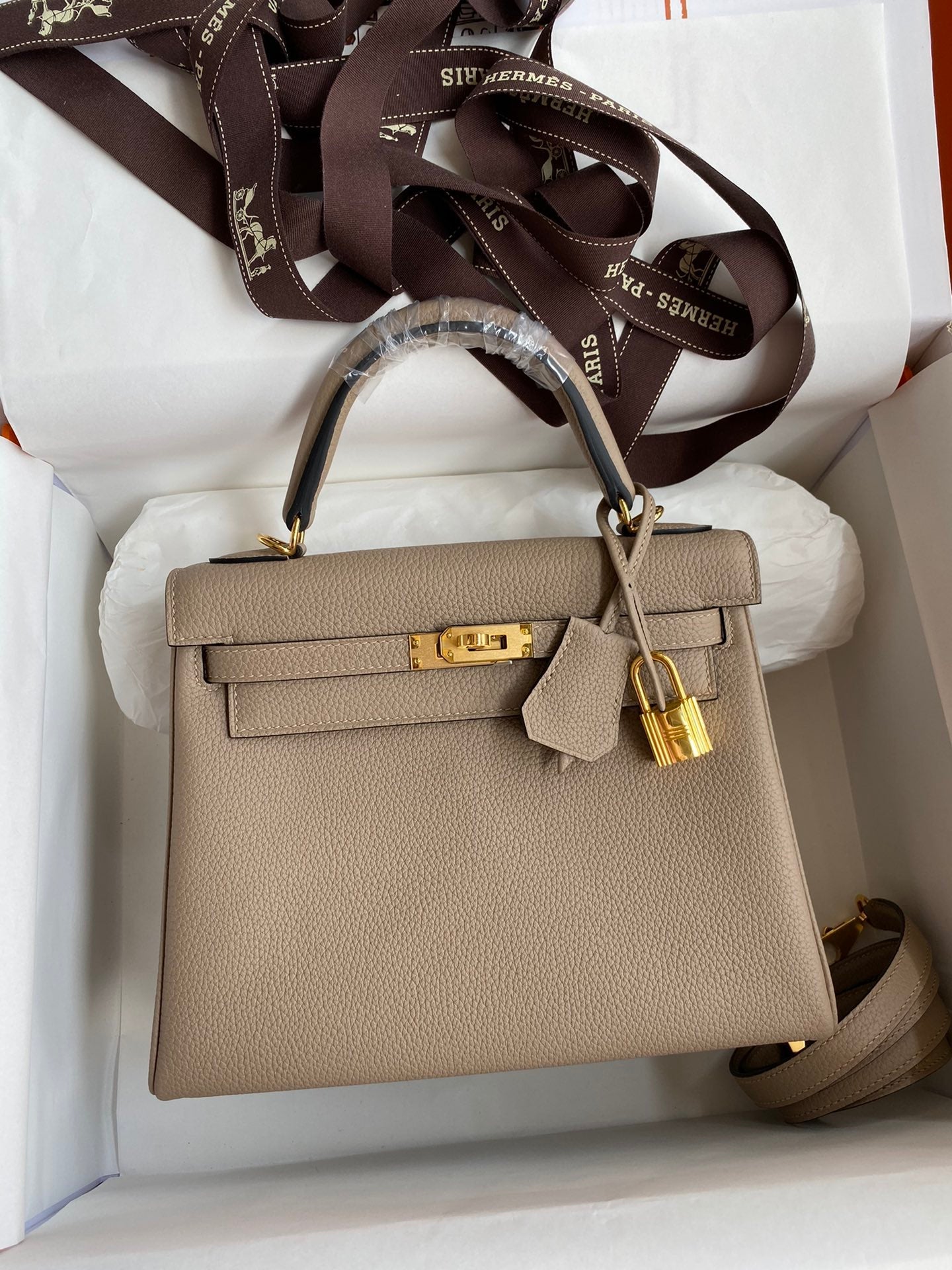 Kelly 25 Togo Leather Bag