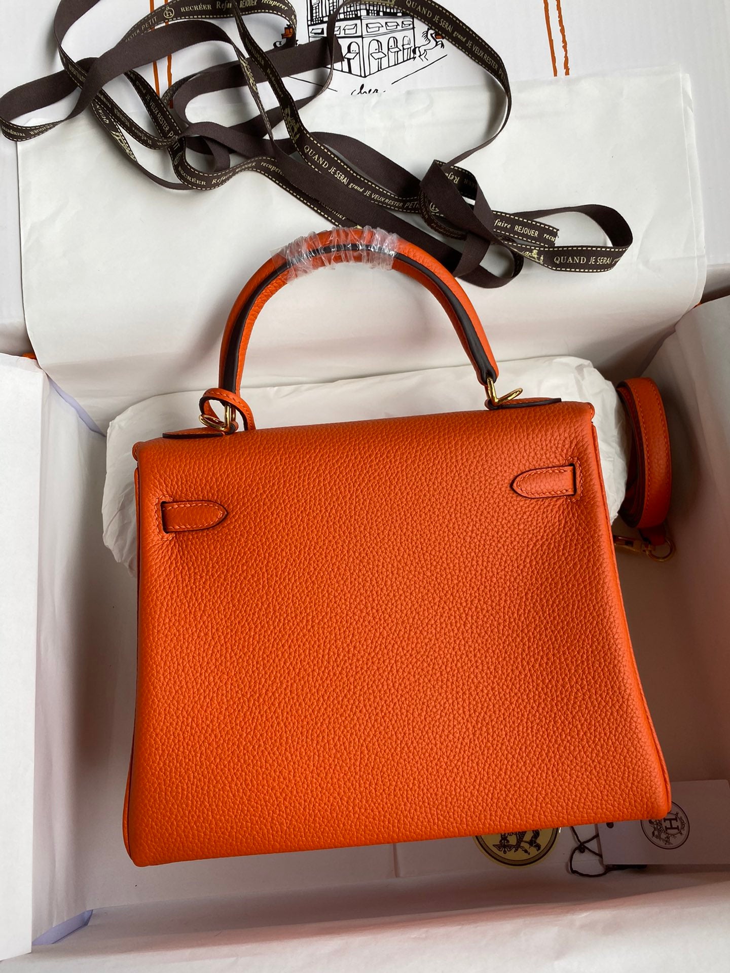 Kelly 25 Togo Leather Bag