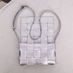 Cassette-Style Woven Shoulder Bag