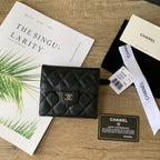 Caviar Leather Quilted Mini Wallet