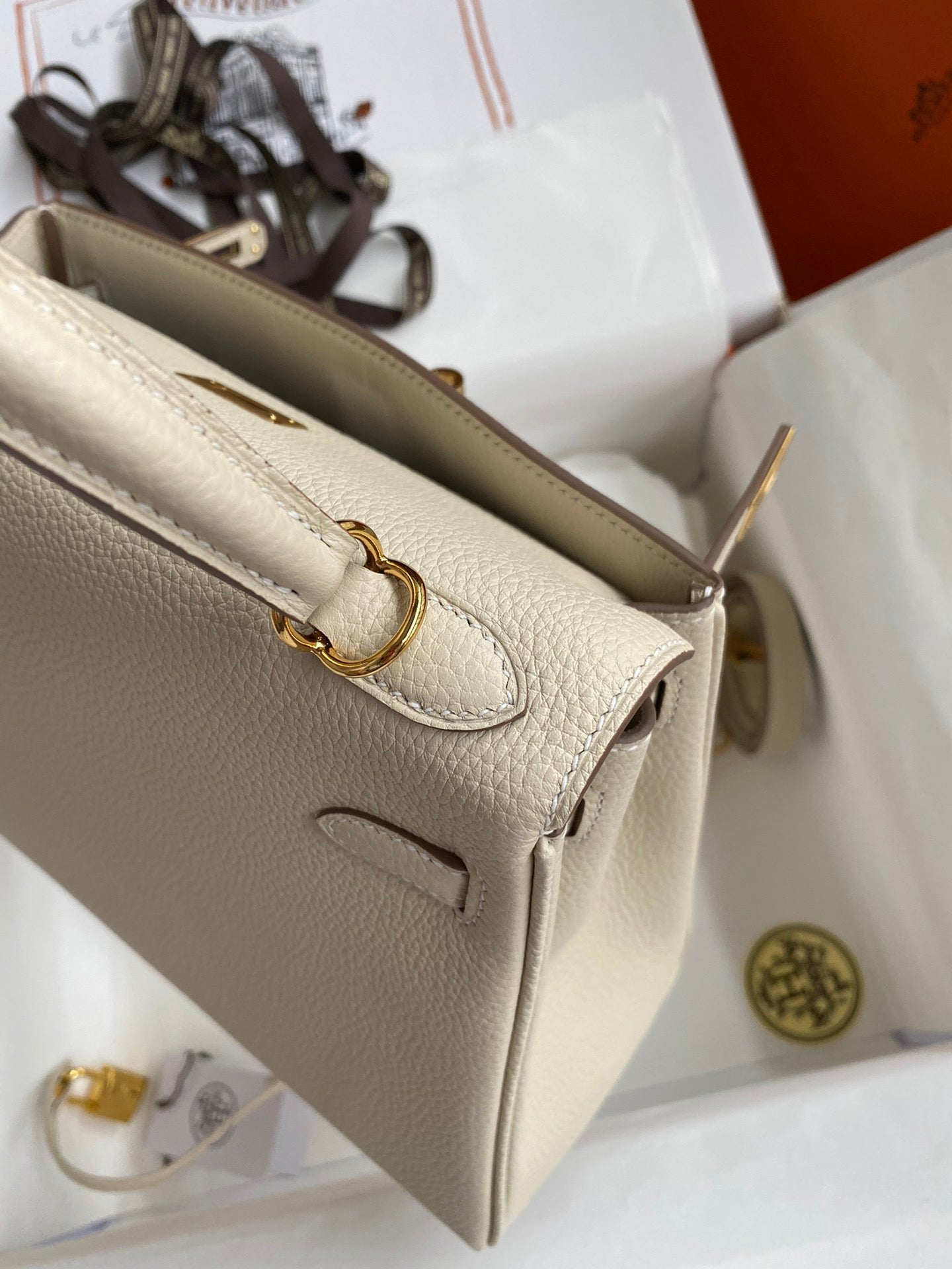 Kelly 25 Togo Leather Bag