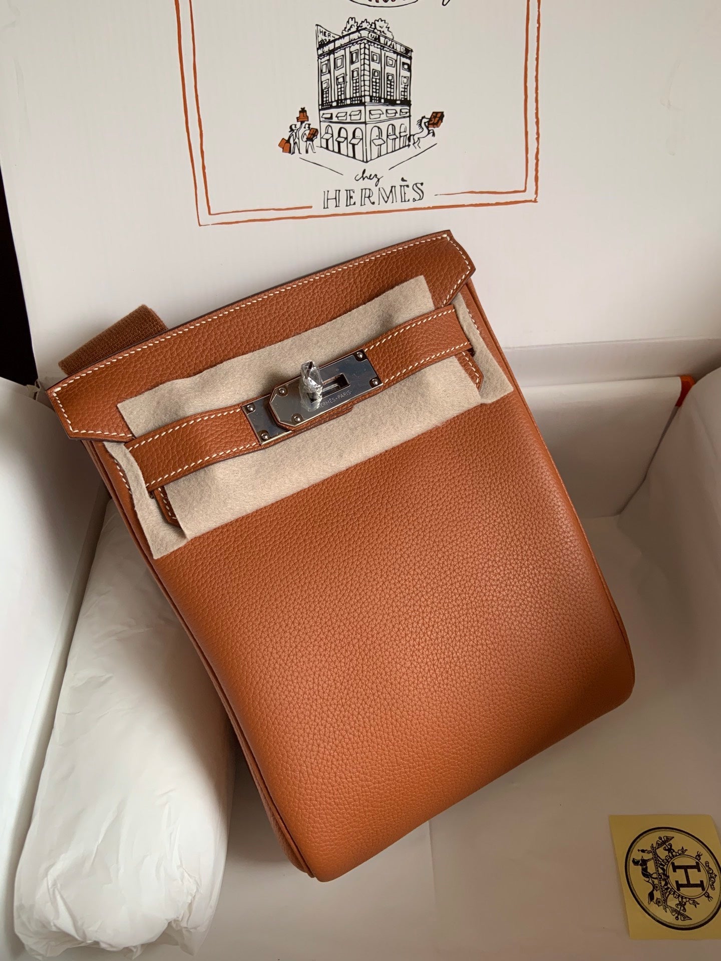 HAC à Dos Backpack 18cm Togo Leather