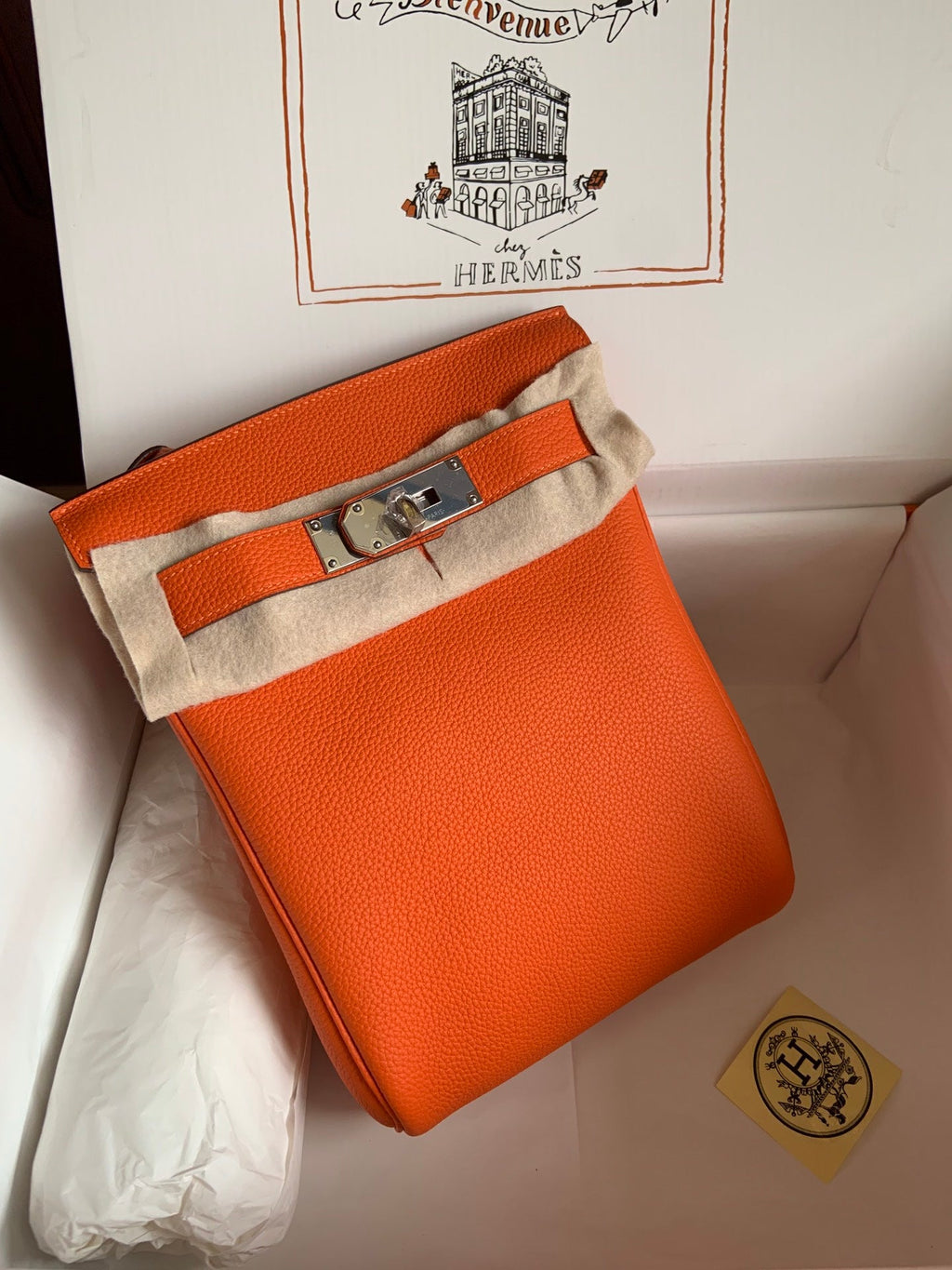 HAC à Dos Backpack 18cm Togo Leather