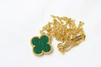 Alhambra Green Malachite Clover Necklace
