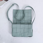 Cassette-Style Woven Shoulder Bag