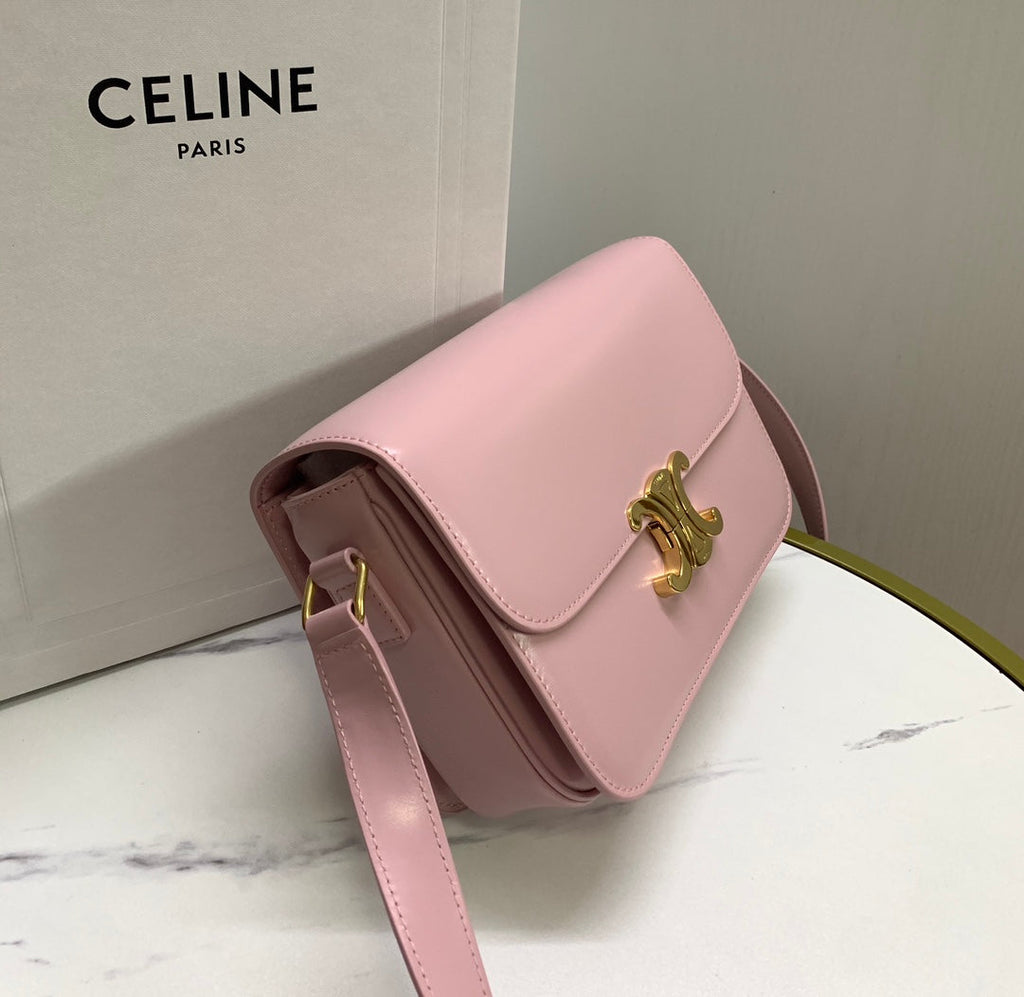 Triomphe Calfskin Shoulder Bag
