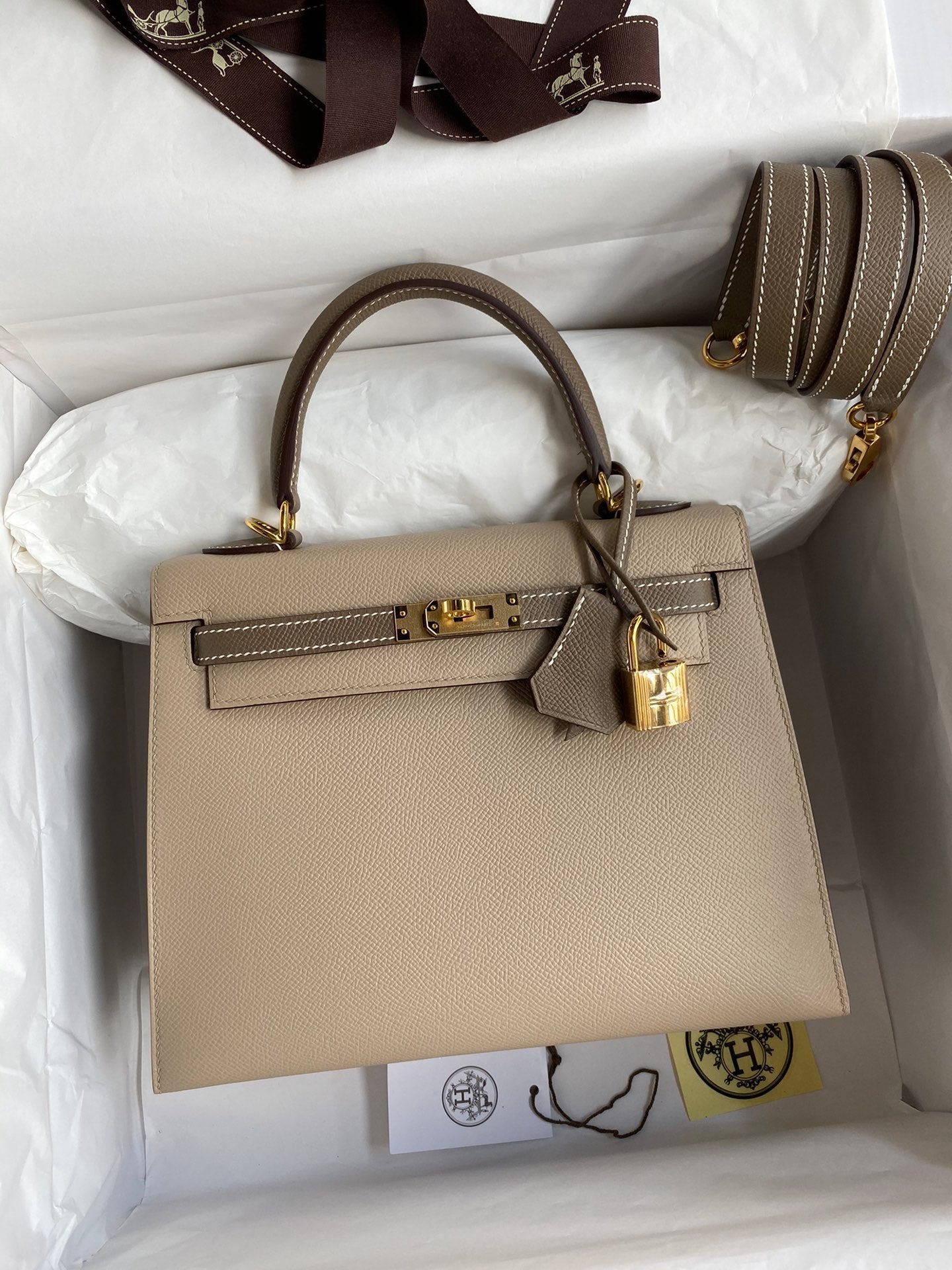 Kelly 25cm Epsom Leather Bag